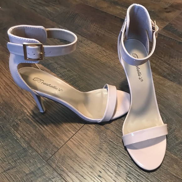 Shoes - Blush Pink Strappy Heels